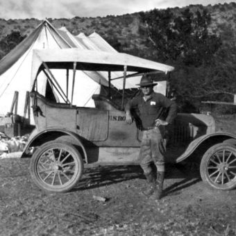 Kenneth Balcomb and his gov't-issued Model T Ford