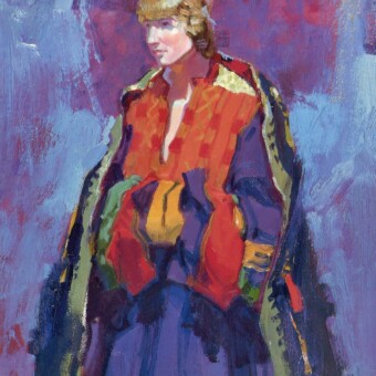 Shelly, Oil, 13-3/4 x 11-3/4 inches