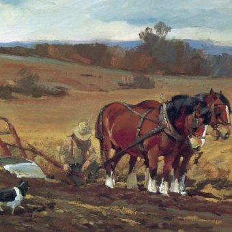 Spring Plowing, Oil, 18 x 24 inches